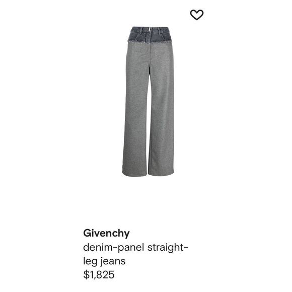 $1,820 hybrid paneled denim/wool trouser - Picture 2 of 7